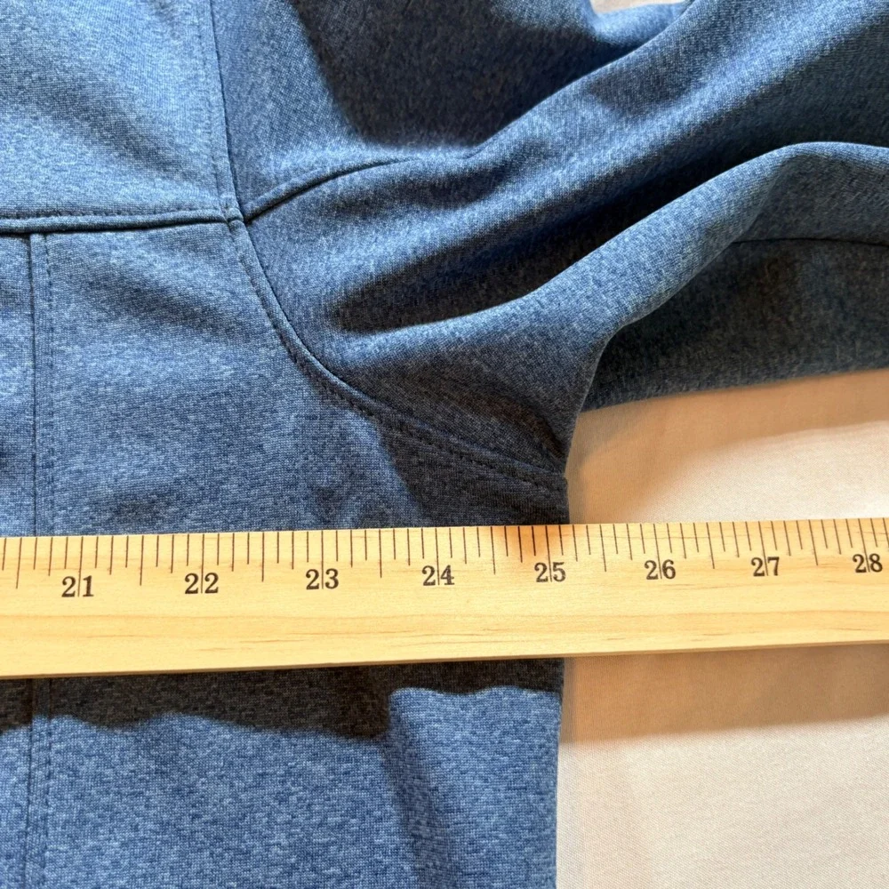 The North Face Fleece Jacket Mens XL Blue Full Zip Grid Lining Outdoor Layering